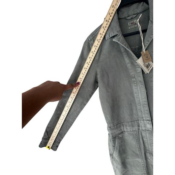 Faherty Overland Twill Jumpsuit Olive Green Organic Cotton XS NWT $228 - Picture 6 of 7